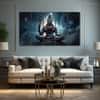 The Castle Decor Lord Shiva Wall Painting Wooden Framed 27x48 Inch (Style 10)
