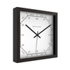 Classic Wooden Wall Clock with Worded Hour Dial and Precision Markings