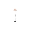 Cleo Multicolour Fabric Floor Lamp with Black Iron Base