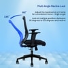 Eterna Mid Back Mesh Office Chair in Black Colour