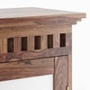 Fidora Dressing Table With Stool in Teak Finish