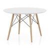 Ormond Round Solid Wood Coffee Table In White Finish