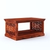 Arushi Rectangular Solid Wood Coffee Table In Honey Finish