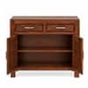 Elder Sheesham Wood Contemporary Console Table in Provisional Teak Finish