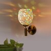 Devansh Metal Electric Wall Light in Gold Colour with Multi Shade Count of 1 Light