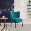 Duke Fabric Accent Chair in Teal Blue Colour