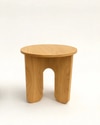 Woovia Wood Side Table in Yellow Colour