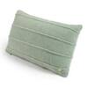 Cairo Pistachio Green Cotton Knitted Decorative Cushion Cover 12 x 20 Inches