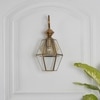 Guildhall Single Arm Wall Light in Brass Finish