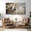 The Castle Decor Horse Abstract Wall Art Set of 5 27x48 Inch