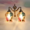 Devansh Metal Electric Wall Light in Multi Colour with Multi Shade Count of 2 Lights