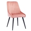 NICO Leather Accent Chair in Pink Colour