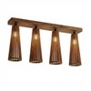 Bole Brown Solid Wood Ceiling Light