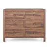 Magellan Solid Wood Chest of 6 Drawers in Teak Finish