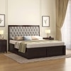 Avon Solid Wood King Size Box Storage Bed In Mahogany Finish