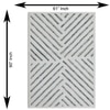 Crossline Carpet Size 7.6x5.1 ft.