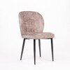 Cotton Fabric Dining Chair in Pink Colour