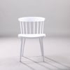 Kepler Brooks Aura Cafeteria Dining Chair in White Colour