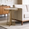 Aurum Metal Side Table in Gold Colour
