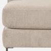 Modernelegance Wood Right Aligned 3-Seater With Upholstery Non Storage Sofa In White Colour