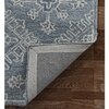 Valery Sky Blue Geometric Hand-Tufted Wool 6X4 Feet Carpet