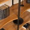 Andaman Katchall Solid Wood Shelving Unit in Black Colour