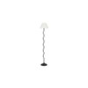 Adrian Black Cotton Shade Floor Lamp