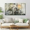 The Castle Decor Modern Bicycle Art Wall Art Framed Painting 27x48 Inch