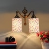 Devansh Metal Electric Wall Light in Multi Colour with Multi Shade Count of 2 Lights