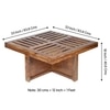 Blane Sheesham Wood 4 Seater Coffee Table Set In Teak Finish