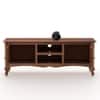 Adam Solid Wood Free Standing TV Unit in Teak Finish