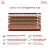 Day Dream with 36 YEARS OF TRUST 5 Inch Coir Foam Mattress Double-Sided PU Foam Quilt  Durable & Lightweight