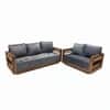 Lumber Solid Wood 5 Seater Sofa in Natural
