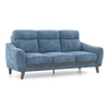 Ronan 3 Seater Fabric Sofa in Denim Blue Colour
