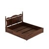 Lavento Sheesham Wood King Size Bed With Box Storage In Provincial Teak Finish
