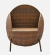 Melbourne Wicker Table And Chair Set In Brown Dual Tone Finish