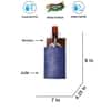 Devansh Solid Wood Electric Wall Light in Brown Colour with Blue Shade Count of 1 Light