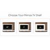 Primax Grande Engineering Wood Wall Mount TV Entertainment Unit Set Top Box Stand/TV Cabinet with Shelves for Books & Décor Display Unit Bed Living Room Upto 42 Inches (Brown Maple & White)