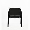 Kepler Brooks Embassy Leatherette Visitor Chair in Black Colour