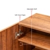 Adore Shoe Cabinet for 12 Pairs with Forest Print – Decorative Wooden Shoe Storage Cabinet