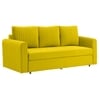 Melano 3 Seater Pull Out Sofa cum Bed  in Yellow Colour