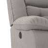 Theo Single Seater Motorized Recliner In Taupe Grey Fabric