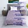 Lavender Floral Cotton 400 Tc Flat Single Bed Size Bedsheet