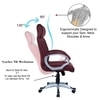 Wiwneags High Back Executive Chair in Maroon Colour