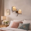 Devansh Metal Electric Wall Light in Gold Colour with Multi Shade Count of 2 Lights