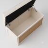 Canora Solid Mango Wood Storage Trunk Cream White
