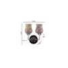 Angus Dual Multicolor Mosaic Glass Wall Mounted Lamp with Steel Base