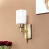 Eliante Modern Wall Lights Mild Steel & Glass Material Antique & White Finish