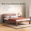 Marieta Bed Solid Wood King Size Bed In Teak Finish