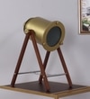 Star Gold Light Study Lamp in Brown Shade